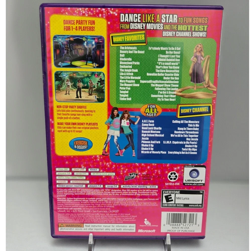 Just Dance Disney Party & Kids‎ Bundle - Xbox 360 Kinect - Complete CIB 2 Games